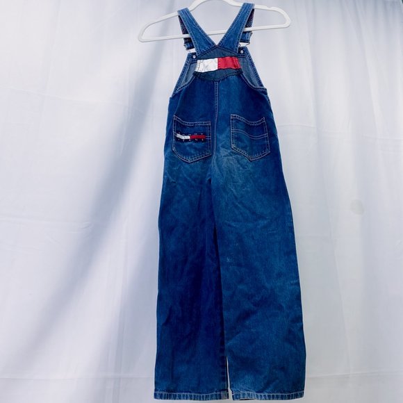 Vintage Kid’s Tommy Hilfiger Overalls Girls Throwback Retro Denim Outfit - Picture 6 of 15